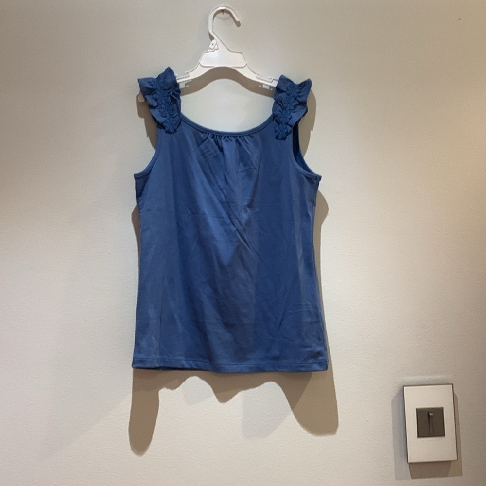Janie and Jack Girls' Tops in White, Blue, and Purple - Picture 3 of 5